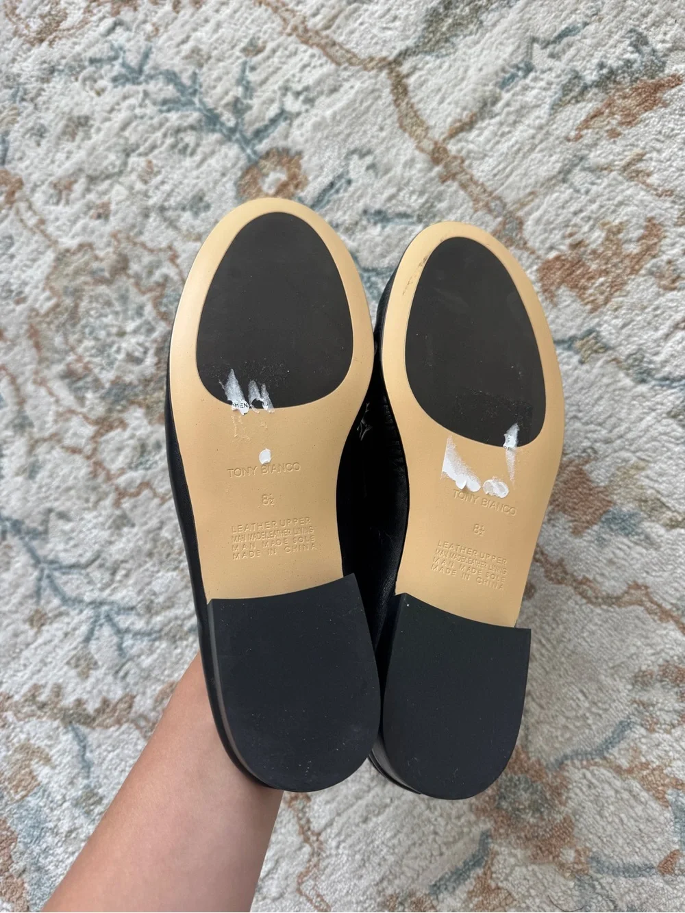 TONY BIANCO Glacier Black Venice Loafers 8.5